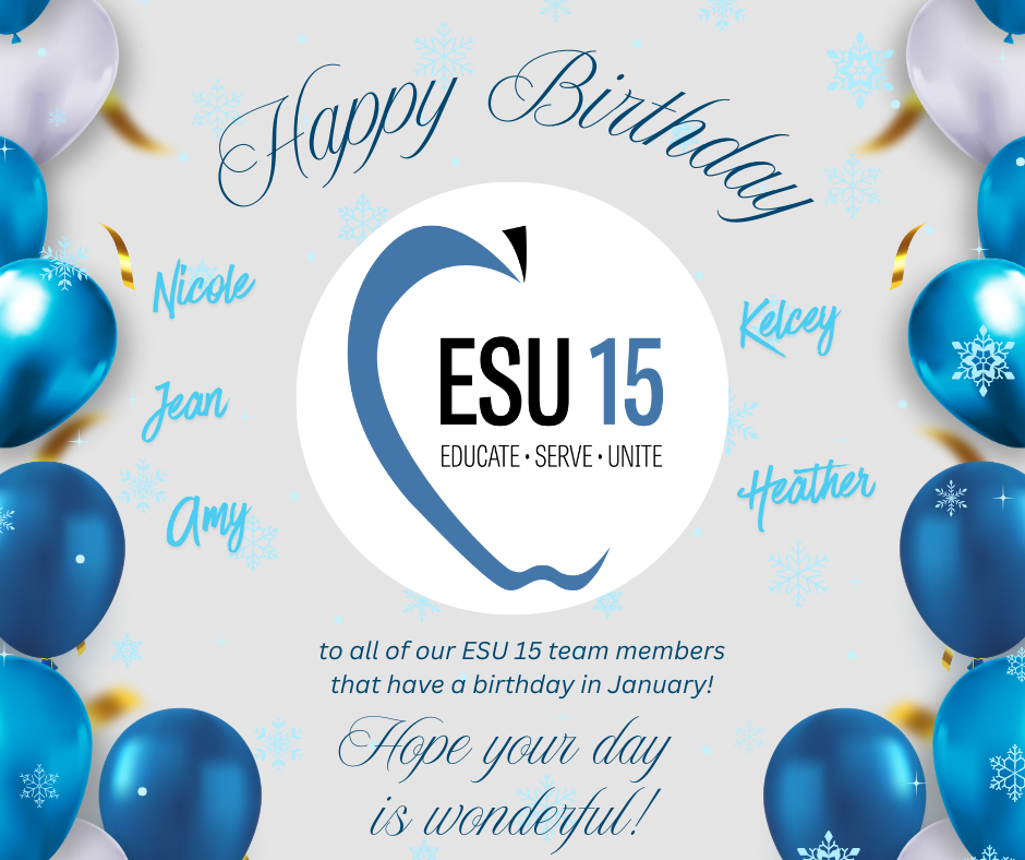 ESU 15 team members with birthday in January